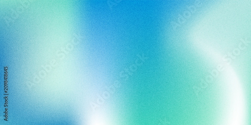 Canvas Print Amazing Blue Green Blur Gradient With Grainy Noise Texture