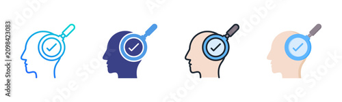 Фотография Self Assessment Icon Set Multiple Style Collection