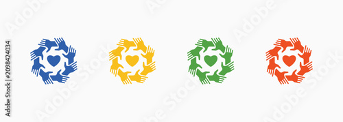 Bild auf Leinwand Duration Icon Set Color Multiple Style Collection Illustration