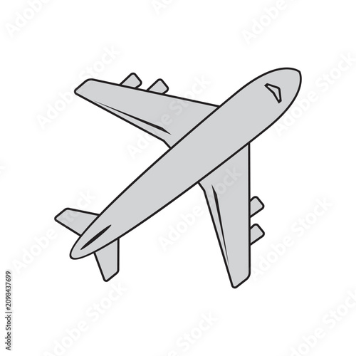 A airplane  Vector illustration illustration
