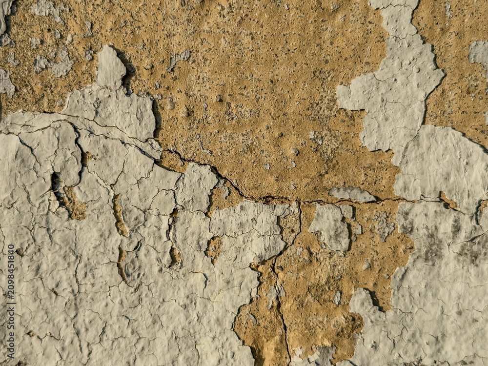 Fototapeta premium old wall background with cracked paint