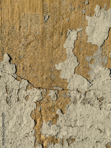 old wall background with cracked paint