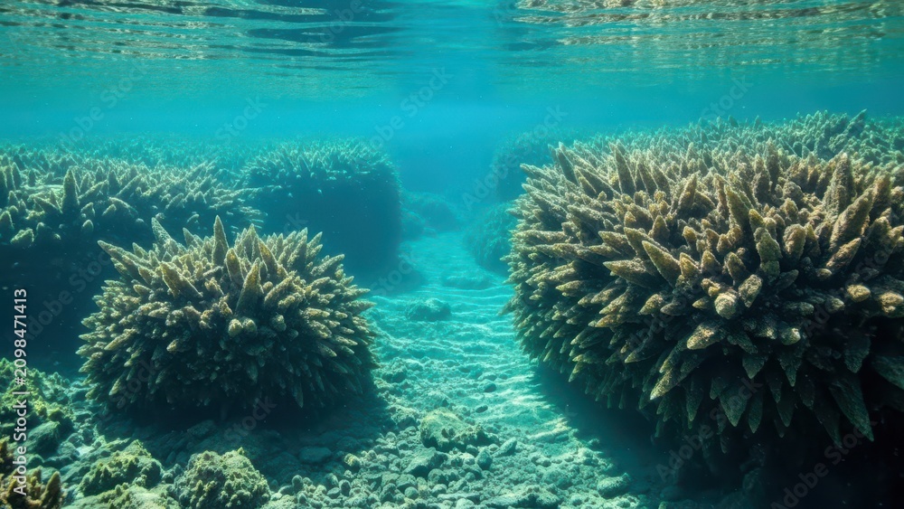 Fototapeta premium Vibrant coral reef underwater