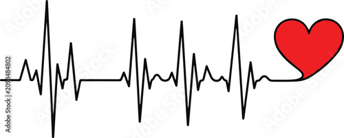 Photography Heart rate, cardiograph, ECG, vector icon, medical symbol