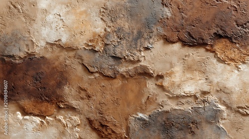 Textured wall surface with earthy tones and intricate details for creative design projects and backgrounds