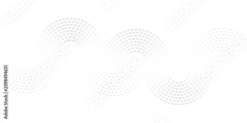 Photos Halftone dots in circle form. Round logo. Vector dotted frame