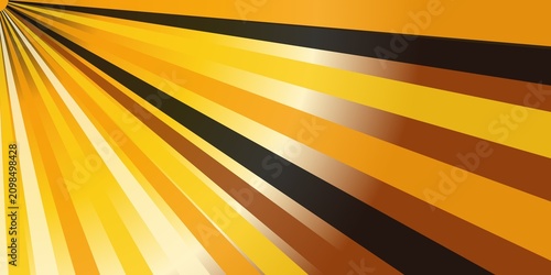 Fotografie Bright golden rays emanating from corner creating geometric sunburst patterns of warmth