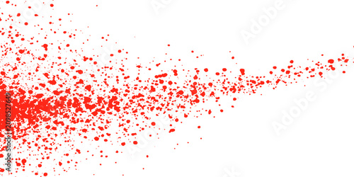 Bild auf Leinwand Grunge Vector Background with Red Blood Drop Pattern, Ink Splat Texture and Dirty Paint Splatter Drip Design