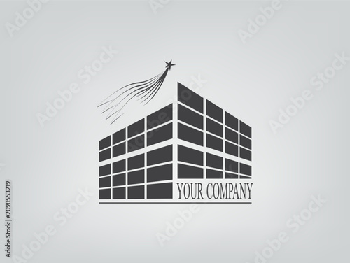 Vector icon on a gray background.