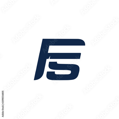 Logo Letter FS Simple Minimalist