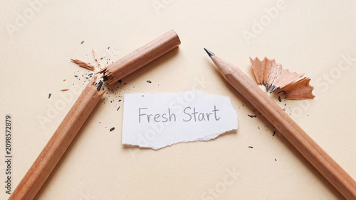 Fresh start new beginning concept representing renewal second chances and the opportunity to rebuild after failure or setback