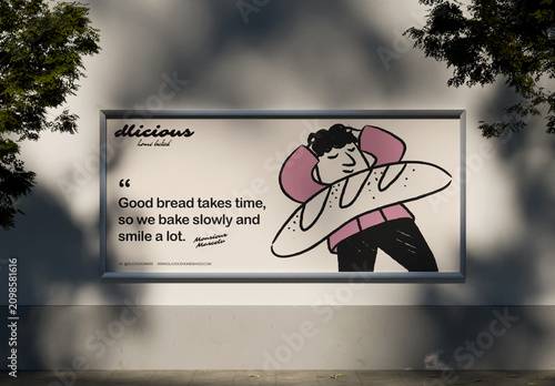 Wall Billboard Mockup