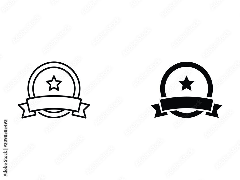 Fototapeta premium Premium Badge Star Icon