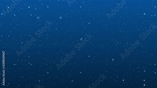 青い星が散る抽象的な宇宙空間