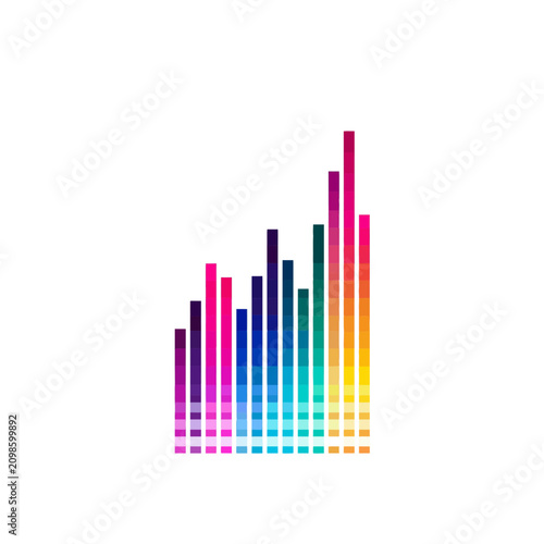 Audio Equalizer Bar Graphic