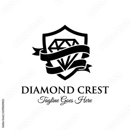 Foto Classic heraldic logo for jewelry or premium security services.