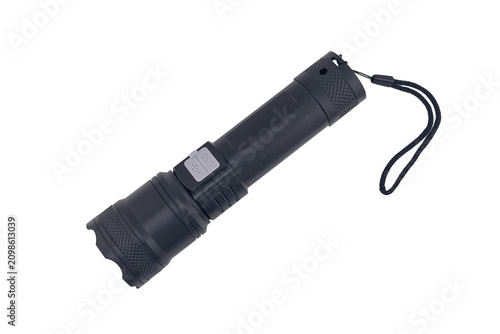 Flashlight on isolated white background