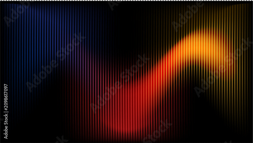 Abstract Red Rainbow Spectrum Wave Background with Glowing Colorful Digital Lines Equalizer Light Pattern Texture and Technology Vector Illustration