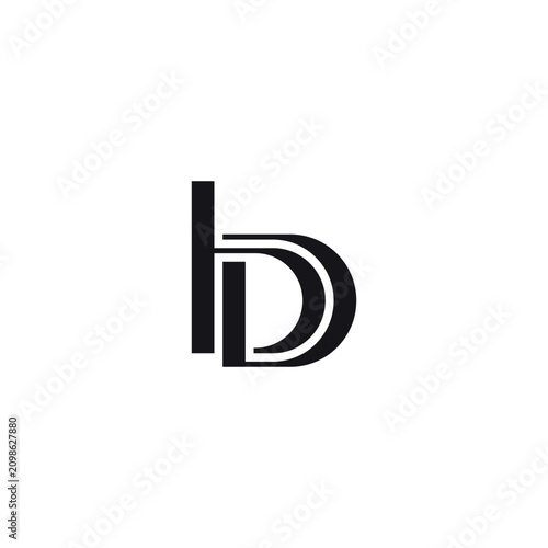 Premium Alphabet BD Logo Design.