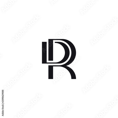 Premium Alphabet DR Logo Design.