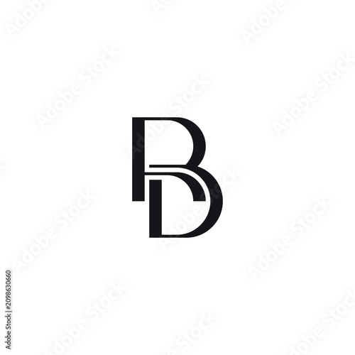 Premium Alphabet DR Logo Design.