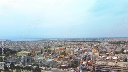aerial view of the city