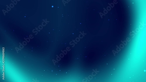 teal blue gradient featuring of cyan aurora borealis lights and twinkling stars, suitable for astronomy websites, backgrounds, and cosmicthemed designs.