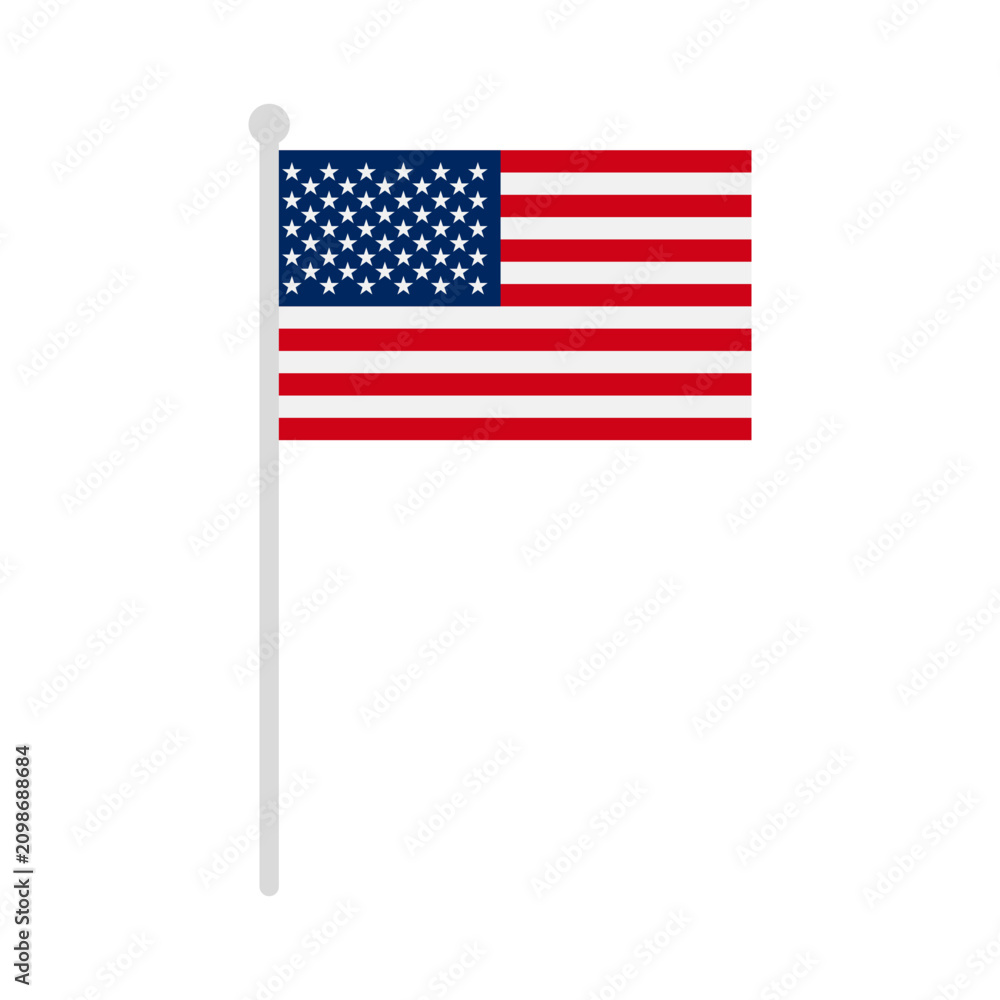 Obraz premium America Usa Flag Illustration