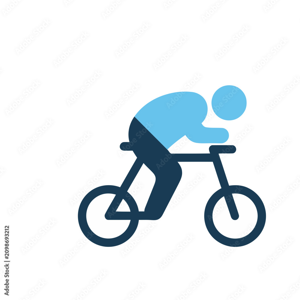 Obraz premium Cyclist icon