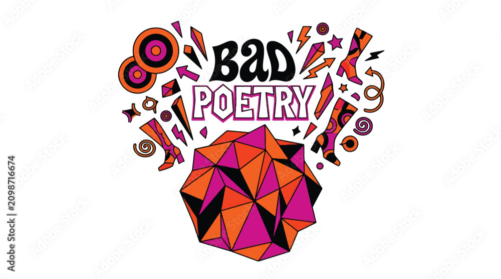 Fototapeta premium Bad Poetry Logo
