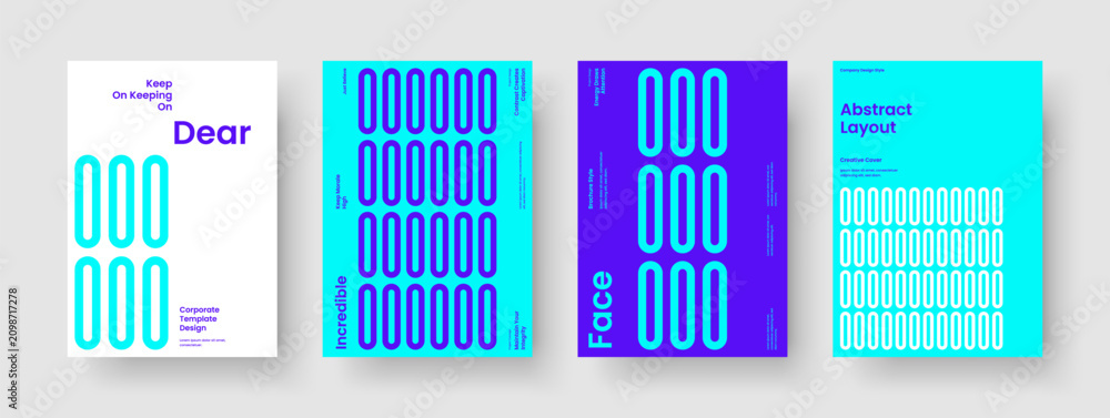 Obraz premium Geometric Business Presentation Design. Abstract Background Layout. Modern Poster Template. Report. Book Cover. Flyer. Banner. Brochure. Notebook. Pamphlet. Newsletter. Portfolio. Advertising