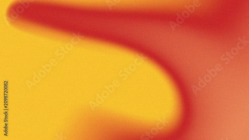 Fotografie Dynamic fluid organic shapes background with digital noise and bright colors