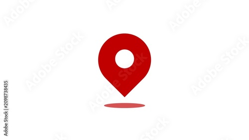 Minimalist UI Location Pin Map Pointer Navigation Animation Element