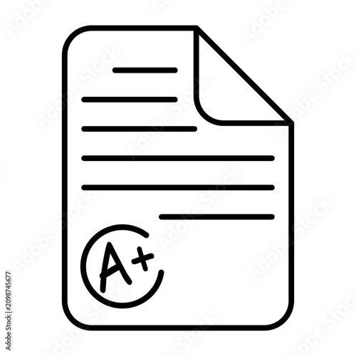 Obraz na płótnie Test - ocena