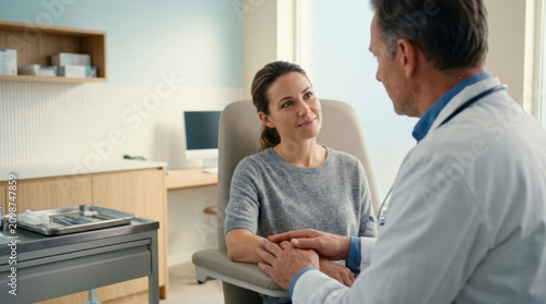 Doctor Reassures Patient During Medical Consultation