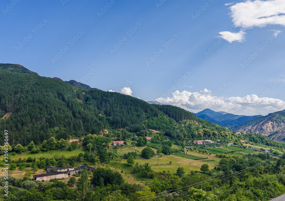 Fototapeta premium Picturesque Mountain Village in Northern Albania