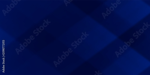 Schilderij op canvas Abstract blue background with glowing geometric lines