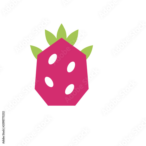 Stylized Strawberry Icon