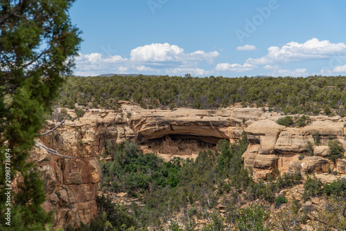 Canvas Print Ancestral Puebloan Cliff Dwelling in Mesa Verde National Park