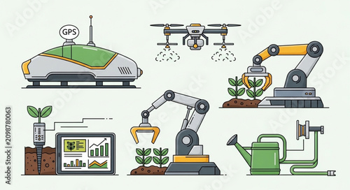 vector illustration of industrial equipment