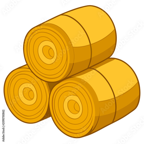 vector illustration of  gold coins isolated on white