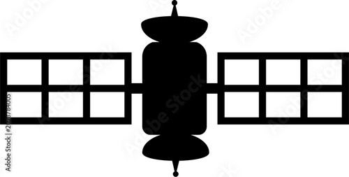 satellite black icon