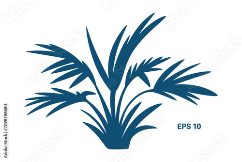 Minimal Grass And Bush Silhouette Icon Set With Botanical Leaves, Garden Weeds, Shrubs, And Ground Plants, Elegant Black Vector Collection For Nature, Park, Landscape, Outdoor, And Eco-Themed Graphic 