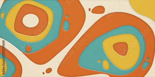 abstract grunge paper carve vintage tone color template background, 3D illustration. For book cover or annual report template , business presentations, flyers, posters