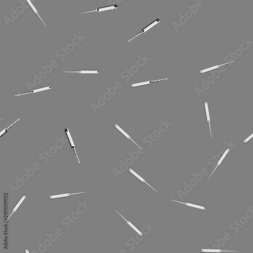 seamless pattern Thin metal lockpick with a simple handle for manipulating internal lock mechanisms, symbolizing bypass, access, security breach, stealth entry, and locksmithing concepts