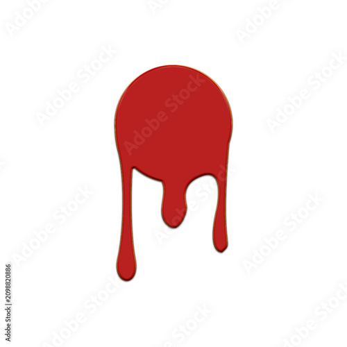 red 3d paint