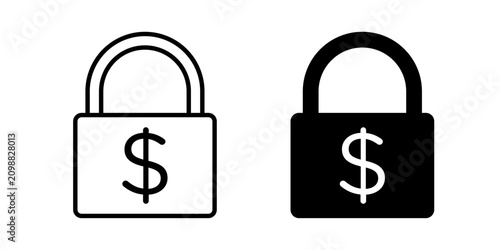 Fixed Price Icon represents stable pricing, cost assurance, and business transactions with an editable outline vector illustration.