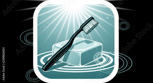 Daily Dental Hygiene Concept With Toothbrush And Soap Bar Abstract Cleanliness