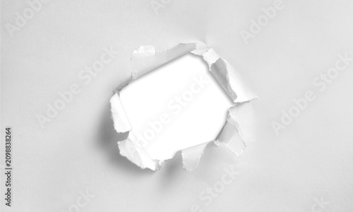 Torn Paper Hole Frame with Ripped Edges and Blank Copy Space Grunge Texture Background Design Element for Creative Concepts and Openings PNG