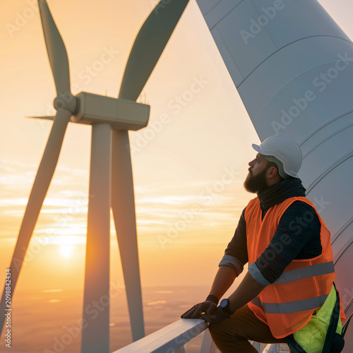 wind turbine worker